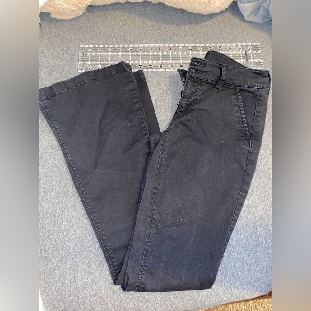 never worn american eagle black low rise bootcut/flare